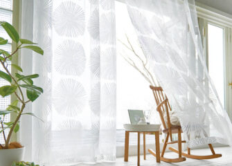 レースカーテン│植物柄カーテン