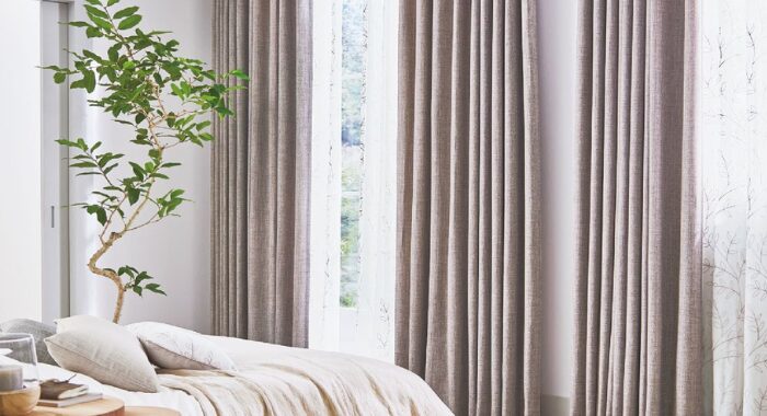 寝室カーテン施工例